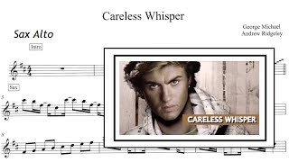 ‘Careless Whisper’  Alto Saxophone  cover tutorial v1 music altosaxophone flute [upl. by Odnalref]