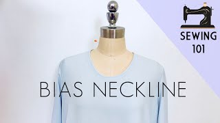 How to Sew Bias Binding  Neckline Finishing in Easy Way [upl. by Chapland995]