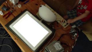 iMac G4 17quot  125 GHz Hackintosh CCFL dimming test [upl. by Lurline]