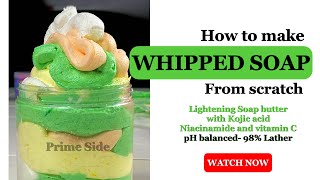 The best whipped soap right now Creamy and fluffy Lightens the skin [upl. by Ecirtram903]