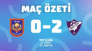 MAÇ ÖZETİ  TFF 3 Lig 2 Grup  Silifke Belediye Spor 0  2 Hacettepe 1945 Spor Kulübü [upl. by Asilav]