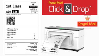 How to Print Royal Mail Shipping Labels with MUNBYN RealWriter 941 Label Printer [upl. by Ebberta801]