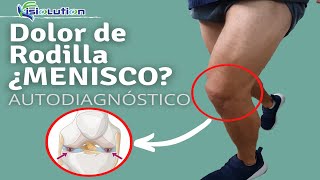 ROTURA de MENISCO  AUTODIAGNÓSTICO RODILLA  ¿Cómo saber si está lesionado  Fisiolution [upl. by Uticas439]