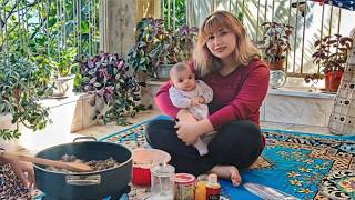 Cooking Traditional Dishes with a Sweet Little Helper A Beautiful Day in Our Garden Kitchen [upl. by Swainson]