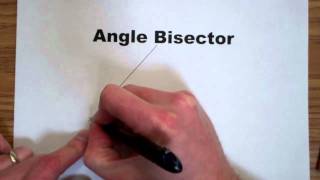 Angle Bisector Construction [upl. by Obala]