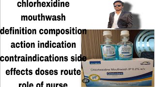 chlorhexidine mouthwash in pharmacology  nursing  chlorhexidine mouthwash notes pharmacologyhindi [upl. by Magner]