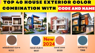 2024 Exterior House Painting Color Ideas With Codes  Outside House Painting Colour Combinations [upl. by Lyontine]