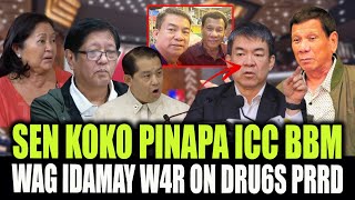 SEN KOKO PIMENTEL PAPASUKIN ICC UNAHIN BONGET HUWAG PRRD DOJ HUSTISYA SIRA NA UNDER VANGAG ADMIN [upl. by Lleihsad]