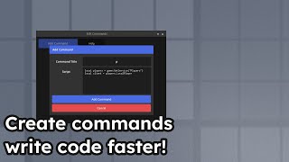 Free AutoCode Commands Roblox Studio Plugin [upl. by Amri848]