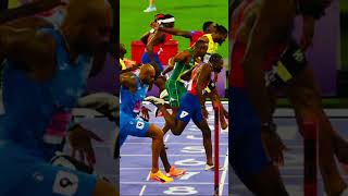 Noah Lyles gagne 100m Paris 2024 Mais regardez de près 👀😱 paris2024 olympics2024 everyone [upl. by Devad]