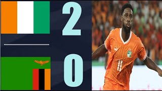 Ivory Coast vs Zambia 20 Highlights  Africa Nations Cup Qualifications 2024 [upl. by Ellicec]