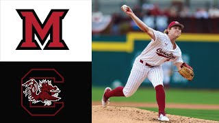 Miami Ohio vs 25 South Carolina Highlights  College Baseball Highlights 2024 [upl. by Lenahs339]