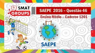 Saepe 2016 Questão 46  Cad 1201  Probabilidade [upl. by Gefell]