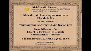 Koncert pt „Romantyczny wieczór z Alba Music Trio” [upl. by Nandor]