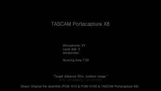 TASCAM Portacapture X8  outdoor stage [upl. by Nmutua]