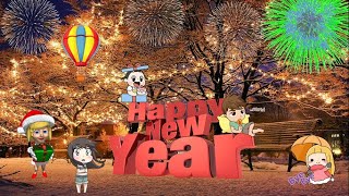 Happy New Year Song  New Year Rhymes for Kids  Boom Boom Kds  Nursery Rhymes For Children [upl. by Krakow]