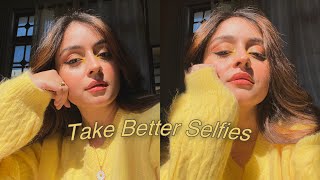 How to take better selfies Photo  Editing tips [upl. by Blanch]