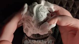 ASMR  Shaving Cream on Cling Wrap  Gentle Caressing  No Talking [upl. by Drandell]