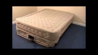 Intex QueenSize Supreme AirFlow Airbed with BuiltIn Pump [upl. by Leiuqeze]