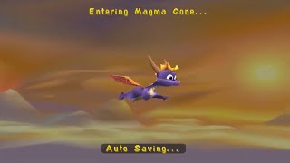 Magma Cone  Spyro 2 Riptos Rage  100 Walkthrough Part 18 [upl. by Ertsevlis511]