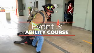 Firefighter Entrance  Physical Ability Exercise  Event 3 Ability Course [upl. by Brigitte553]