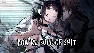 「Nightcore」→ Nosebleeds ♪ RAINNE LYRICS ✔︎ [upl. by Medorra]