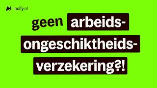 Heb je nou nog steeds geen arbeidsongeschiktheidsverzekering [upl. by Michelle]