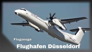 Flugzeug Start und Landung am Flughafen Düsseldorf [upl. by Otsirc]