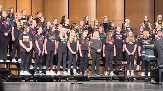 Chaska Middle School East Choir Concert Dec 2023  Song 5 [upl. by Ahtibat]