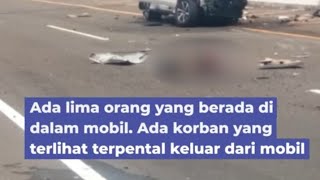 VIDEO DETIK DETIK KECELAKAAN ARTIS VANESSA ANGEL DI TOL MENUJU SURABAYA [upl. by Bull439]