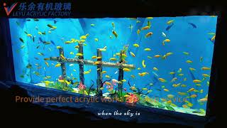 Acrylic is the preferred material for largescale aquariums and fish tanks [upl. by Putnem]