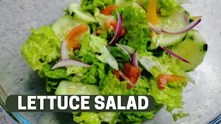 QUICK AND EASY LETTUCE SALAD RECIPE [upl. by Chatterjee]