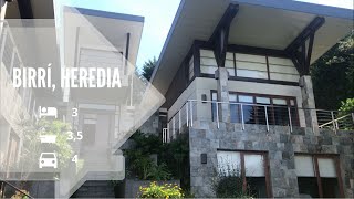 Venta de casas en Costa Rica🏡 Casa de lujo con gran terreno en Birrí de Heredia Costa Rica [upl. by Eedak]