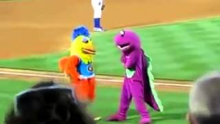 Best Mascot Fight Ever VERY FUNNY [upl. by Eirene]