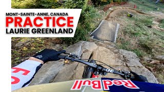 GoPro Laurie Greenland Practice Laps at MontSainteAnne Canada  23 UCI DH MTB World Cup [upl. by Robaina]