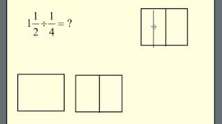 Fractions using the Rectangle Model on the SmartBoard  Division [upl. by Hardigg]