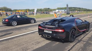 1300HP Audi S4 B5 vs Bugatti Chiron [upl. by Mycah]