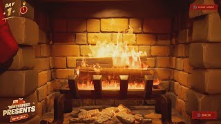 Warm Yourself at the Yule Log in the Cozy Lodge  Fortnite Winterfest Quest 2021 [upl. by Randee]