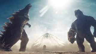 Godzilla vs Kong Full fight In Egypt 4K  Godzilla x Kong The New Empire [upl. by Hgielyk]