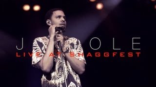 J COLE performs quotNobodys Perfectquot at Shaggfest LIVE [upl. by Lladnarc]