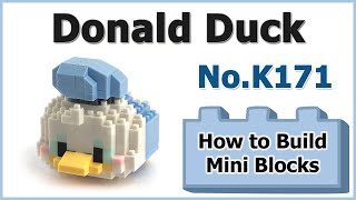 How to Build Mini Blocks Donald Duck K171 Review Manual Specifications [upl. by Archaimbaud]