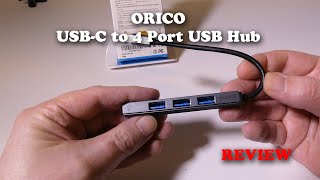 Orico USB Type C to 4 Port USB Hub REVIEW [upl. by Launamme187]