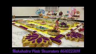 Nakshatra Plate Decorators 8610223114 [upl. by Enavi]