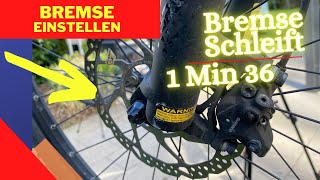 Fahrrad Bremse schleift  DIY Bremse einstellen [upl. by Droffilc]