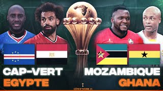 🔴🇨🇻🇪🇬 CAP VERT  EGYPTE  🇲🇿🇬🇭 MOZAMBIQUE  GHANA  3EME JOURNEE CAN 2024  CAN 2023  CAN 2024 [upl. by Harbard708]