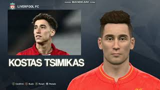 Kostas Tsimikas Liverpool FC PES 2017 face build [upl. by Eldreeda774]