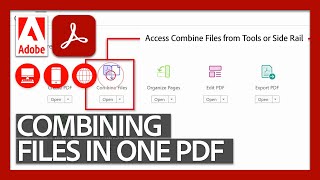 Combining Files into a Single PDF  Acrobat DC for Educators [upl. by Chester]