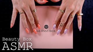 ASMR Glossybox Unboxing 🎧 soft spoken tapping scratching [upl. by Eidoow]