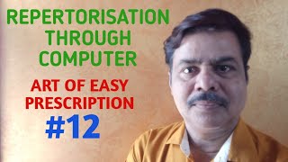 DR SHYAMAL KISHORE  REPERTORISATION WITH COMPUTER  MIND RUBRICSREMEDY ART OF EASY PRESCRIPTION [upl. by Nitaj]