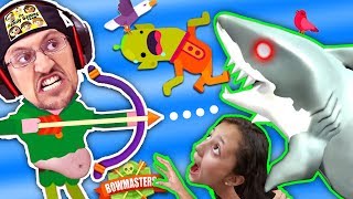 MOMMY CAN I SHOOTA SHARK PWEEEZ đźŚŠ BOWMASTERS Game w FGTEEV Duddy Chunky Boy Skit [upl. by Wynny]